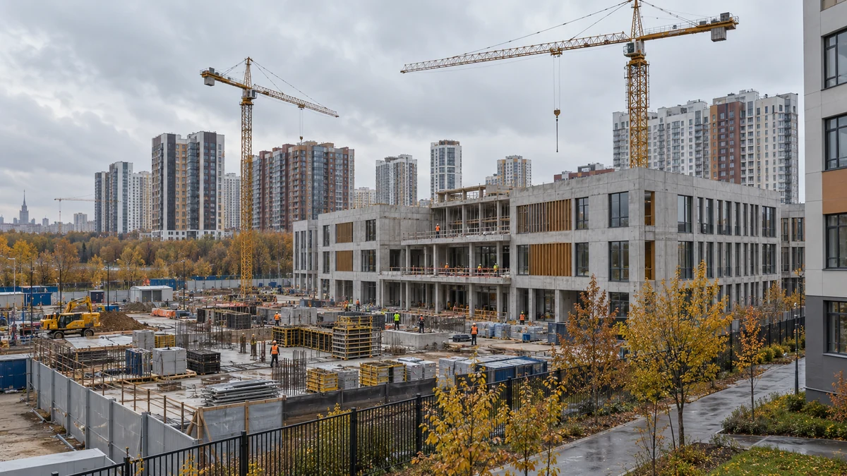 Строительство общественного объекта в московском районе
