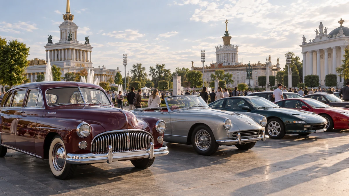 Выставка исторических автомобилей на ВДНХ