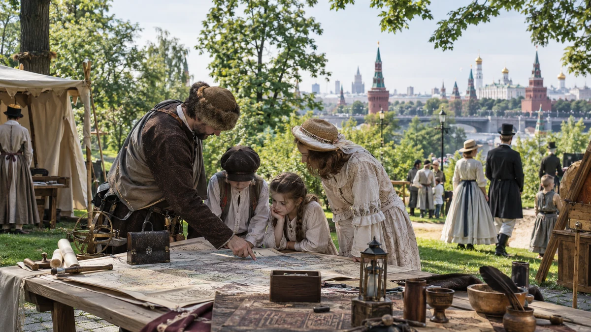 Исторический семейный квест в московском парке