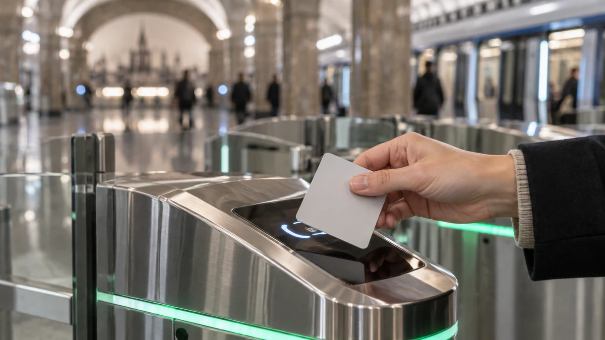Карта Тройка и турникеты московского метро